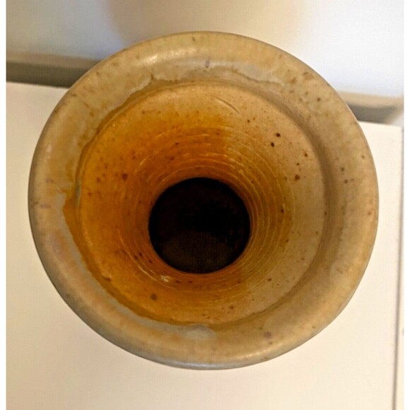 VTG 1980 RON KROGH Vase LANDSCAPE Nature Trees CERAMIC ART POTTERY Signed Etched - Picture 9 of 12